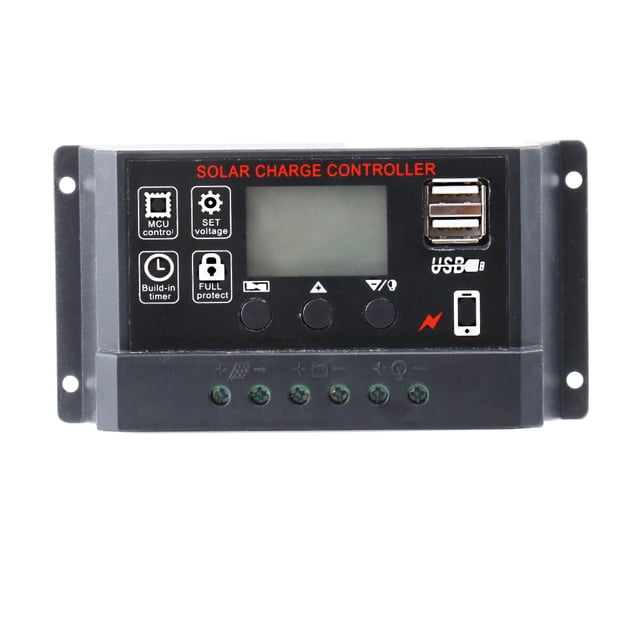 EeaseMX Controlador de carga solar de plomo-ácido de litio universal totalmente automático, color negro (60 A)