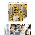 thumbnail image 4 of Yellow Sunflower Cloth Napkins Set of 4 Reusable Dinner Napkins, Farmhouse Wood Grain Bees Gnomes Cocktail Napkin Washable Table Napkins for Wedding/Holiday Party/Baby Shower 20"x20", 4 of 7