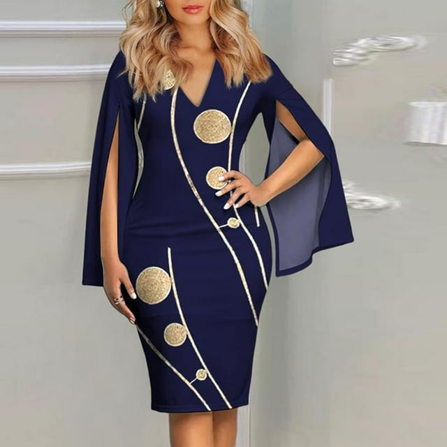 Robe d'Été pour Femmes 2024 Mode Grande Taille Décontractée Col Rond Manches Courtes Imprimée Fermeture Éclair Boutons Robes Rabais de 50 % Liquidation!