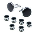 thumbnail image 1 of pitrice 8PCS/Set Retro Round Shape Drop Oil Cufflinks Stud Plated Geometric Sleeve Cuff Button Shirt Jewelry Gifts, 1 of 9