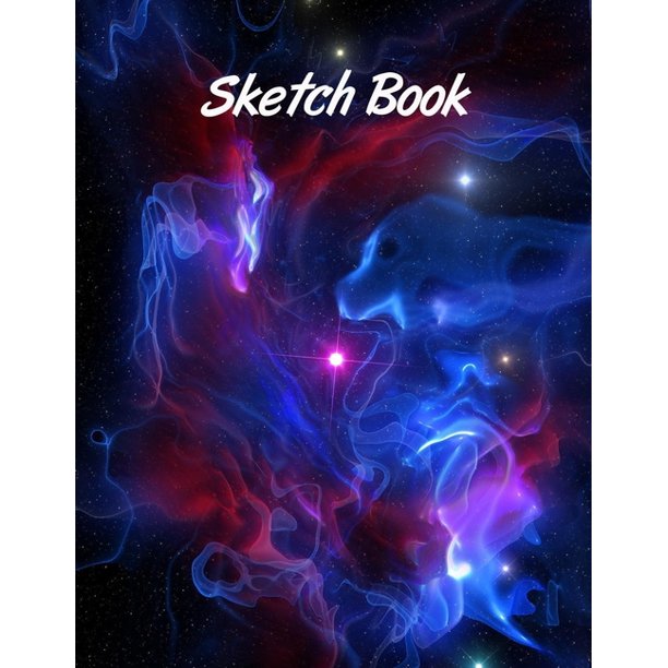 Sketchbook Galaxy Space Themed Personalized Artist Book Creative