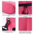 thumbnail image 4 of UNLLLL Waterproof Zipper Storage Crossbody Bag, Portable PVC Beach Toiletry Organizer, Travel Dry Shoulder Bag, for Swimming Diving Outdoor Adventure Use (Red), 4 of 7