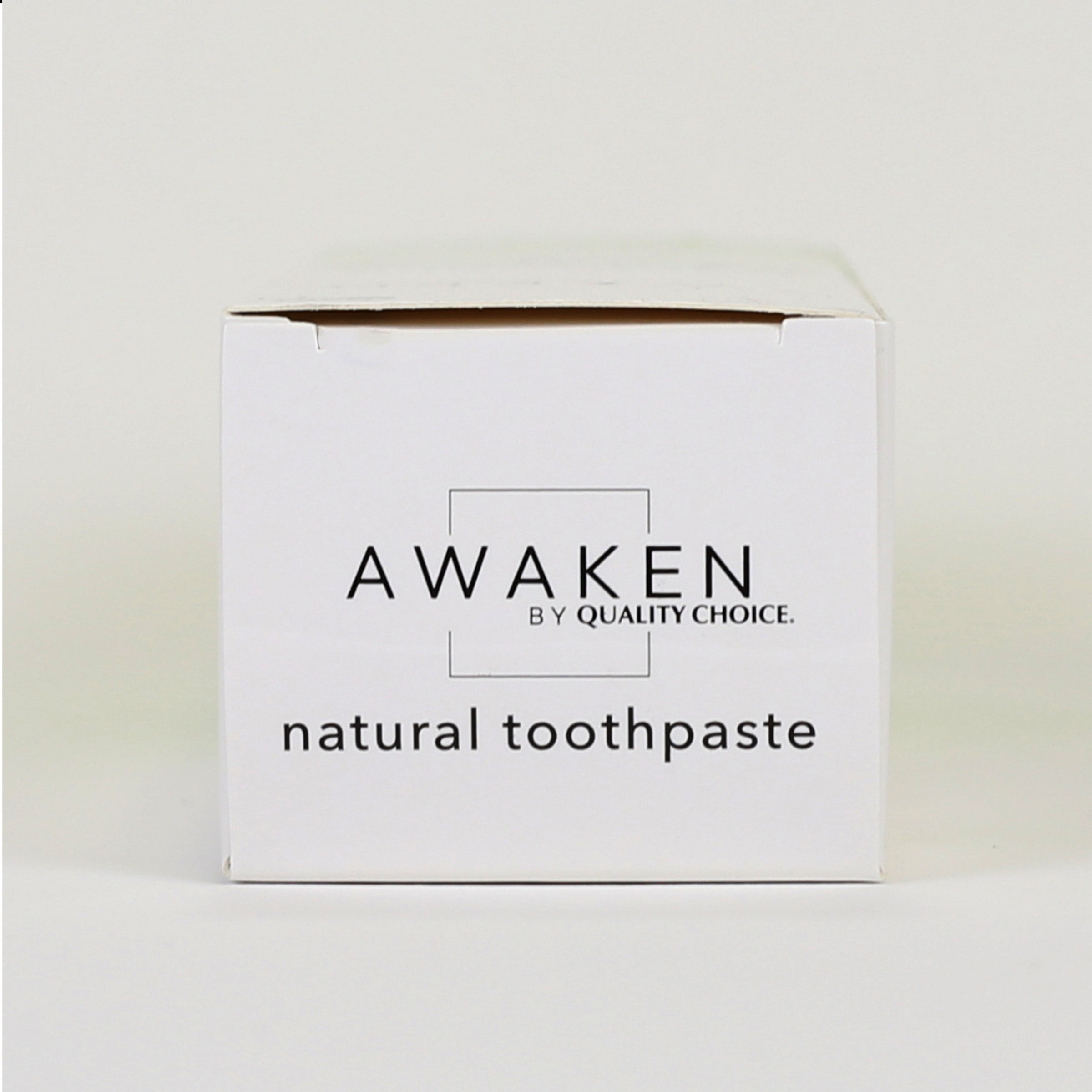 Awaken by Quality Choice Natural Toothpaste, Fluoride Free, Enamel Safe, Sensitivity Free, 85% Organic Ingredients, Wild Mint, 5.5 OZ - 3 Pack