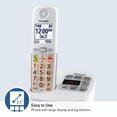 thumbnail image 4 of Teléfono inalámbrico Panasonic KX-TGU430W con pantalla grande y botones, 4 of 6