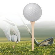 FUTUREORYY Golf Training Tee Beige Wood 100Pcs Lovers 3.3x0.4x0.4in