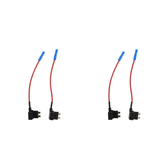 HOMEMAXS 4 pcs Fuse Taps Set Car Add-a-Circuit Adapter Kit Mini Automotive Fuse Connector Fuse Holder Adapter for Trucks Cars Boat No Fuse Included