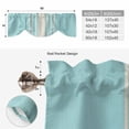 thumbnail image 6 of Aqua Beige Striped Tie Up Valance Curtains for Windows, Kitchen Curtains Window Treatments, Modern Farmhouse Retro Lines Short Window Shades Valances for Bedroom Bathroom Cafe 42"x18", 6 of 8