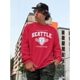 thumbnail image 2 of College Tennis School Seattle Sweatshirt Men -Image by Shutterstock, Male 5X-Large, 2 of 4