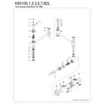 thumbnail image 3 of Kingston Brass KS5108DL Concord Wall Mount Pot Filler Faucet in Brushed Nickel, 3 of 5
