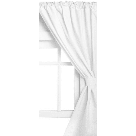 Vinyl Window Curtain In White Walmart Com