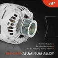 thumbnail image 4 of A-Premium Alternator Compatible with Dodge Ram 2500 2002-2003 8.0L, Ram 3500 2002-2003 8.0L, 12V 136A 7-Groove Pulley Clockwise, Replace# 0124525007, 56028560AA, 4 of 9