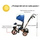 thumbnail image 5 of Triciclo Infantil Tipo Carriola con Bastón Ajustable Luz y Sonido-Azul, 5 of 8
