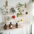 thumbnail image 5 of Metal Hanging Basket, Metal Wall Grid, Grid Display Rack, Grid Photo Wall, Wall Grid Hanging Tray, For Wall Art Small Object Display Rack, 5 of 5