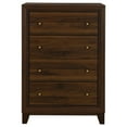 thumbnail image 3 of Coaster Welsley 4-Drawer Rectangular Transitional Wood Chest in Walnut, 3 of 13