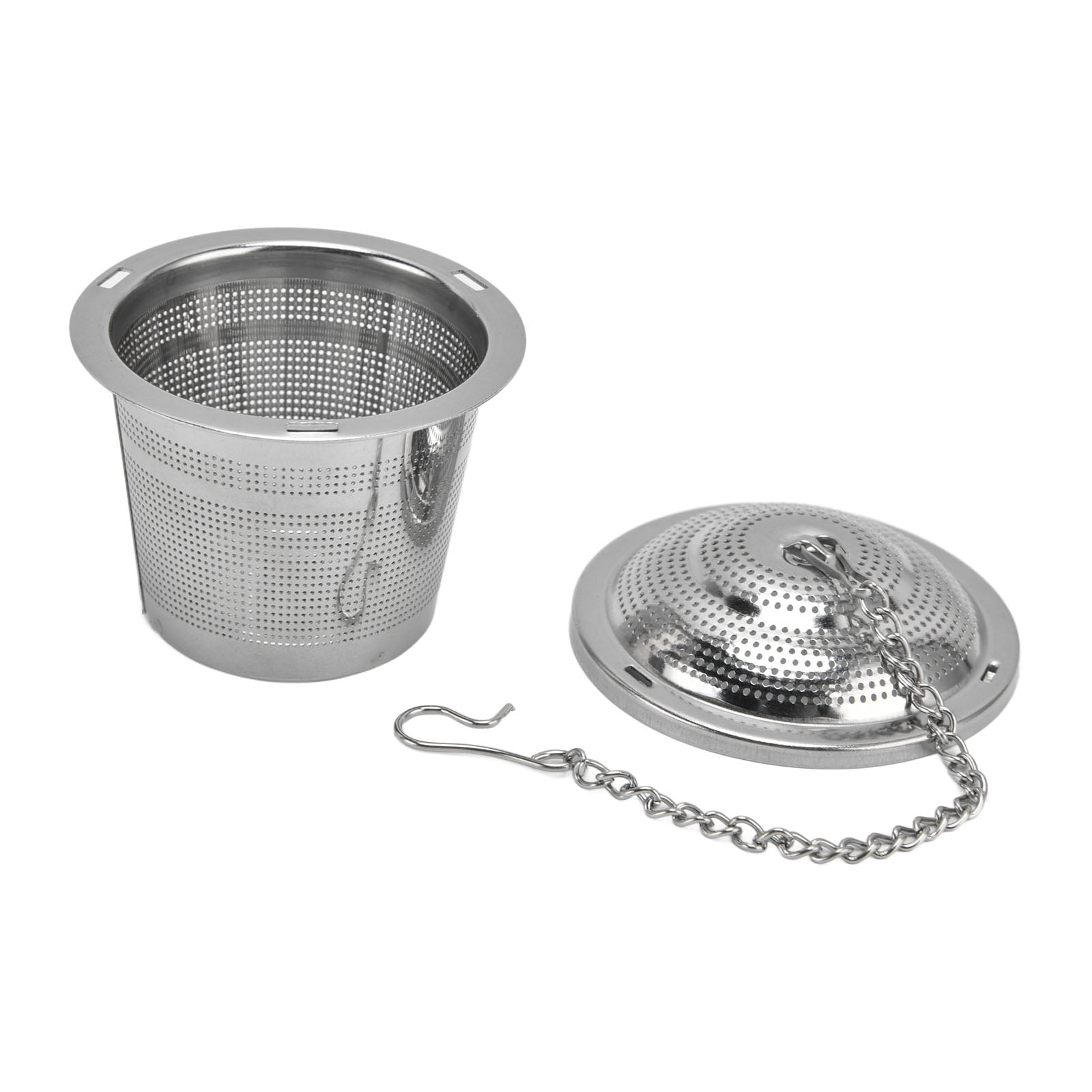 Easy to Use Silver Easy to Clean Tea Steeper Baskets Transer Stainless steel Tea Infuser Tea Strainers Small Teapot for Steeping Loose Leaf Tea Safe 