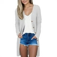thumbnail image 2 of Delayuji Women’s Cardigan Sweater Lightweight Soft Long Knit Cardigan For Women Long Sleeve Open Front Coat With Pockets, 2 of 3