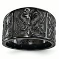 thumbnail image 1 of Edward Mirell Black Ti Flat Casted Design 14mm Ring Size 8, 1 of 4