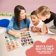ThinkPsych 2 Pack Laminated Emotions Posters, English/Spanish, Double-sided, 11x17, For Kids Ages 3+