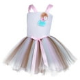 thumbnail image 2 of TiaoBug Kids Girls Princess Dress Fancy Costume Sleeveless Tutu Dresses with Headband, 2 of 7
