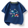 thumbnail image 4 of Frwgonr Kids T-shirts Kids Summer Crewneck T-Shirt Casual Tops Tees Navy, Size 0-12 Years, 4 of 4