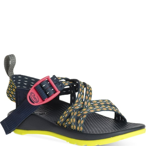 Chaco unisex child Zx1 Ecotread Kids athletic sandals, Crest Citrus, 3 Little Kid US