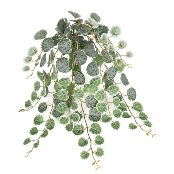 Faux Hanging Plants Indoor Artificial String of Heart Plants w/ Semicircle Waღ X3X1