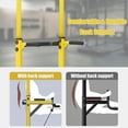 thumbnail image 6 of PROHIKER Power Tower Dip Station, Pull Up Bar Stand Power Rack with Backrest, Height Adjustable Strength Training Equipment for Fitness Home Workout, Yellow, 6 of 8