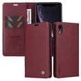 thumbnail image 1 of Funda para iPhone XR Estuche de Cuero PU Tipo Cartera con Ranuras para Tarjetas y Cierre Magnético, 1 of 5
