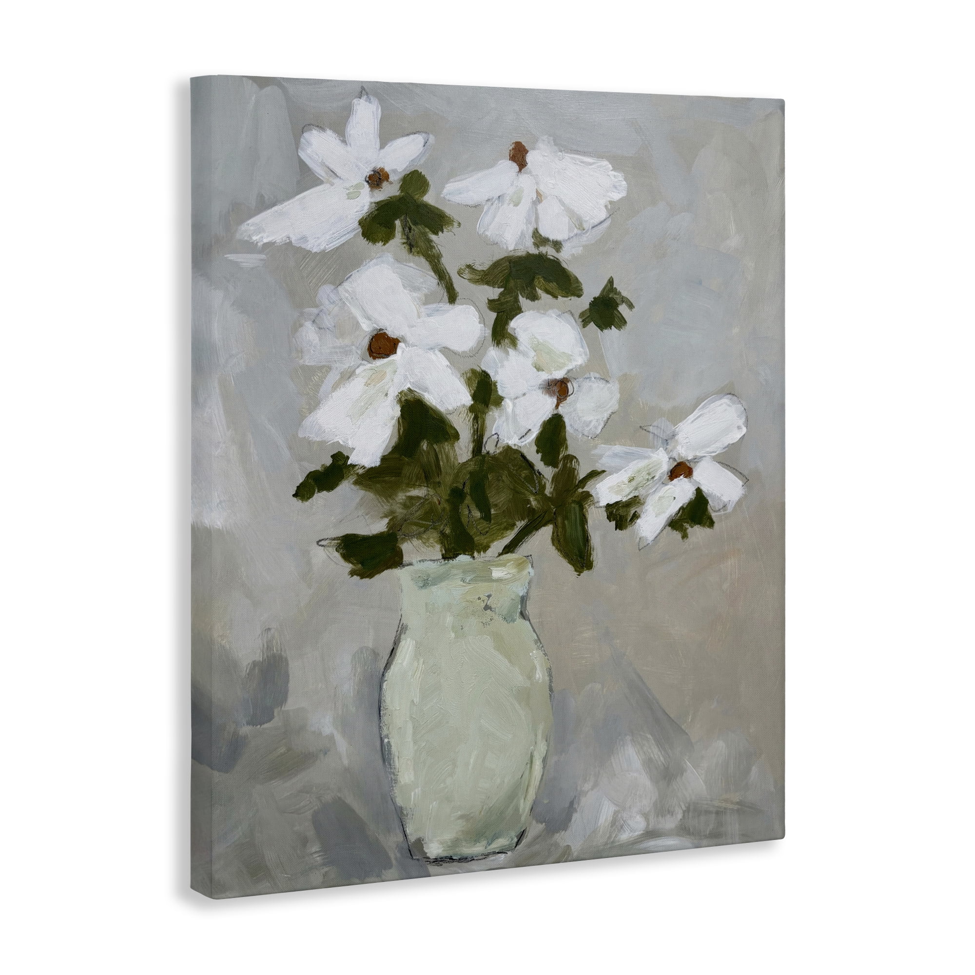 Stupell Industries Cosmos Flowers Serene Rustic Vase Canvas Wall Art, design by Chloe Elliot
