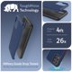 thumbnail image 3 of Funda de teléfono móvil TUDIA MergeGrip para REVVL 6 Pro 5G Indigo, 3 of 7