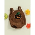 Baby Boy Girl Halloween Clothes Newborn Pumpkin Knitted Romper
