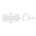thumbnail image 2 of WAC Lighting Endurance 1-Light Louvered LED Aluminum Brick Light in Bronze, 2 of 2
