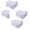 Whiet*4, variant on 100 Pcs Sheer Organza Bags, White Wedding Favor Bags with Drawstring, 4x5 inches Jewelry Gift Bags for Party, Festival, Makeup Favor Bags, Net Gift Bags, Drawstring Goody bags