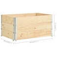 thumbnail image 6 of vidaXL Solid Wood Pine Pallet Collars Wooden Pallet Box Stacking Multi Sizes, 6 of 81