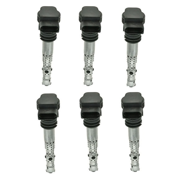 TRQ Turbo Ignition Spark Coil Complete Set of 6 Kit for Audi Allroad A6 2.7L V6 ICA61518