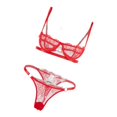 thumbnail image 1 of Body para mujer perfecl Conjunto de lencería corporal de encaje Negro / Rojo L, 1 of 8