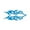 Blue, variant on DIY Flame Vinyl Decal Sticker Waterproof For Car Motorcycle Gas Tank Fende