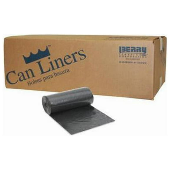 Big City 1003285 Trash Can Liners, Black, 55-Gal., 50-Ct. - Quantity 1