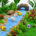 thumbnail image 5 of 110 Uds. Modelo de plantas, árboles de juguete en miniatura, paisaje de tren, árboles de jardín de hadas, modelo de árboles de Diorama, paisaje, parque ferroviario, escena de jardín, arquitectura, mod, 5 of 5