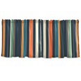 thumbnail image 7 of Yayeee Kitchen Curtains Tier Set of 2 Light Filtering 57"x24" Over Sink Window Panels, Navy Blue Stripes, 7 of 7