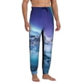 thumbnail image 4 of Xecao Night At Lake Aurora 1 Print Active Tech Joggers for Men, Mens Sweatpants Lounge Pants with Pockets-3X-Large, 4 of 5