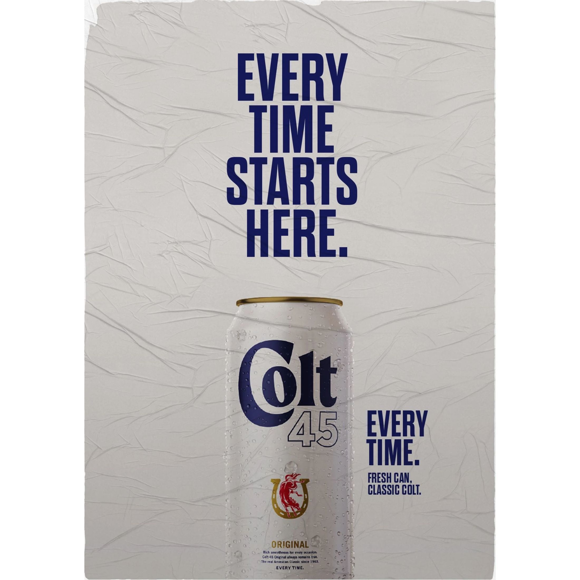 Colt 45 Malt Liquor, Domestic Lager, 12 pack, 12 fl oz Can, 5.6% ABV