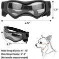 thumbnail image 3 of Dog Goggles Medium Breed, Dog Sunglasses Small Breed Dog Eye Sun Light Protection, Uv Protection Goggles For Dog With Adjustable Straps, 3 of 5