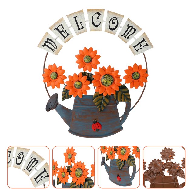 unbranded En Hierro Para Pared Con Girasol Ideal Para Y Balcones