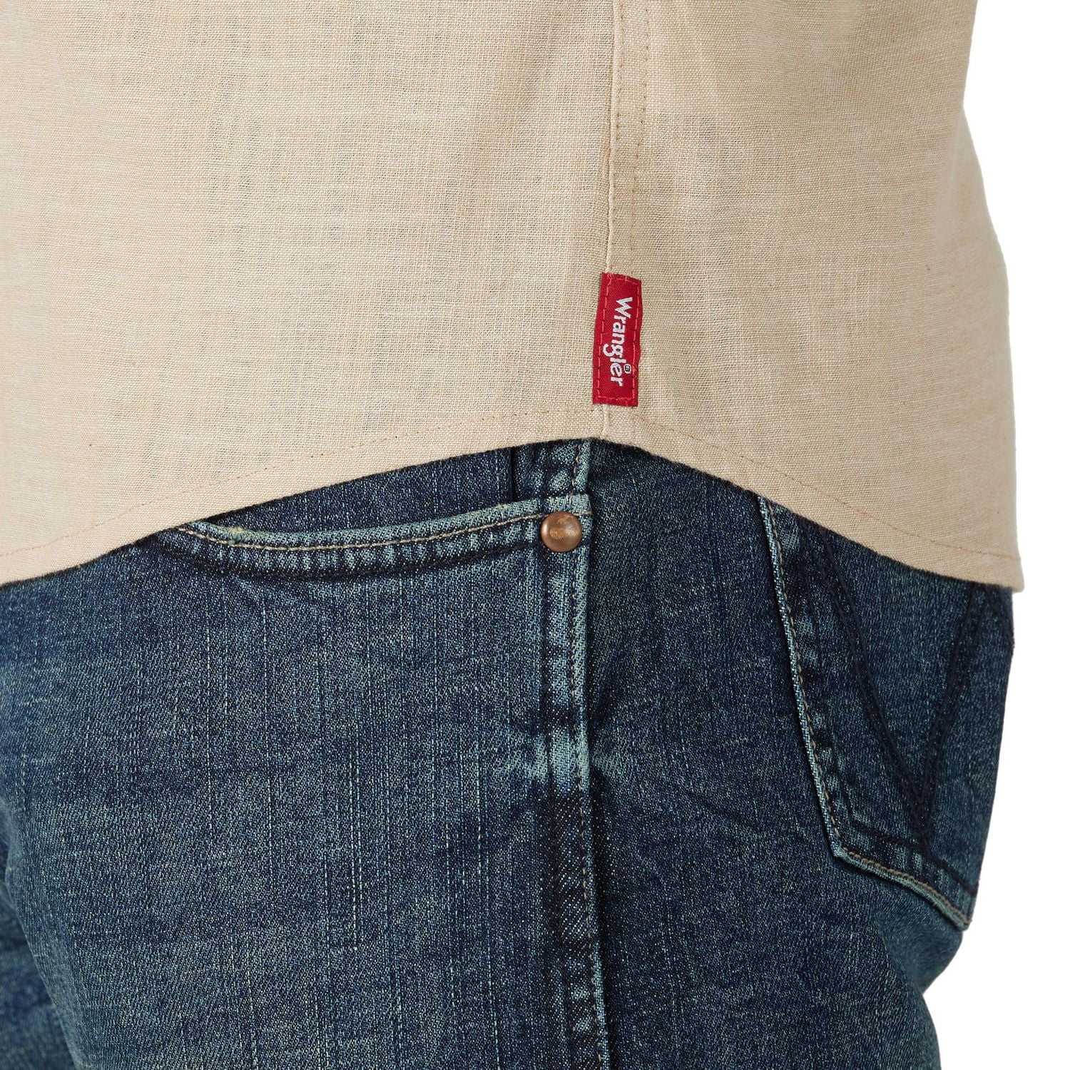 Wrangler Men's Short Sleeve Chambray Shirt