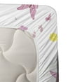 thumbnail image 3 of Ambesonne Fantasy Fitted & Top Sheet Set with Shams, Butterfly Lady in Flowers, Multicolor, 3 of 4