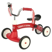 Open Box Radio Flyer Scoot About Ride-On Tricycle for Toddlers Ages 1-3 Years, Red Steel Frame