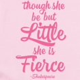 thumbnail image 2 of CafePress - Though She Be But Little She Be Fierce Body Suit - Long Sleeve Cotton Baby Bodysuit, 2 of 4