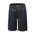 thumbnail image 2 of Saronite Baggy Fit Cotton Raw Denim Shorts, Indigo (Men's), 2 of 5