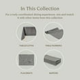 thumbnail image 4 of over&back Washed 100% Linen Cloth Napkins - Washable Napkins Set for Mixing, Matching, and Creating a Custom Home Decor Tablescape - Grey, 4 of 12